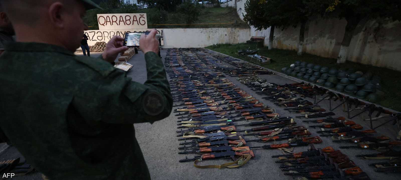 أسلحة صادرها الجيش الأذربيجاني في كاراباخ