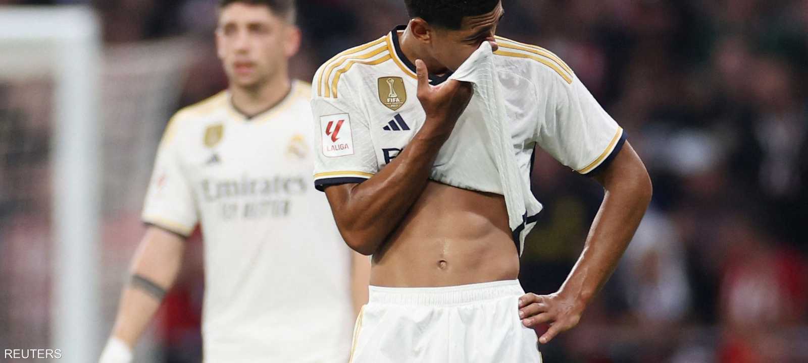 حسرة على وجوه لاعبي ريال مدريد بعد الخسارة
