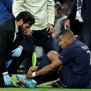 خرج كيليان مبابي بسبب إصابة في الكاحل