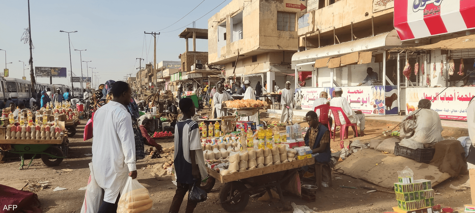 أحد الأسواق في العاصمة السودانية الخرطوم