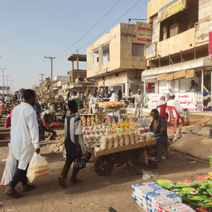 أحد الأسواق في العاصمة السودانية الخرطوم