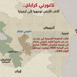 آلاف الأرمن من كراباخ توجهوا إلى أرمينيا