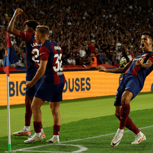 برشلونة رفع رصيده إلى 20 نقطة