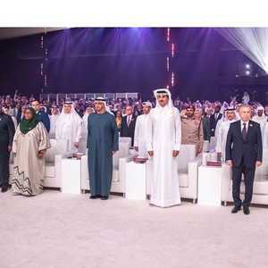 جانب من حفل افتتاح معرض إكسبو الدوحة للبستنة