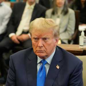 ترامب خلال أولى جلسات محاكمته في نيويورك