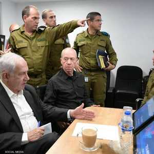 رئيس الوزراء بنيامين نتنياهو خلال المشاورات الأمنية