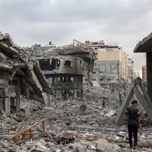 آثار القصف في غزة