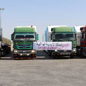 مساعدات أردنية سابقة لقطاع غزة