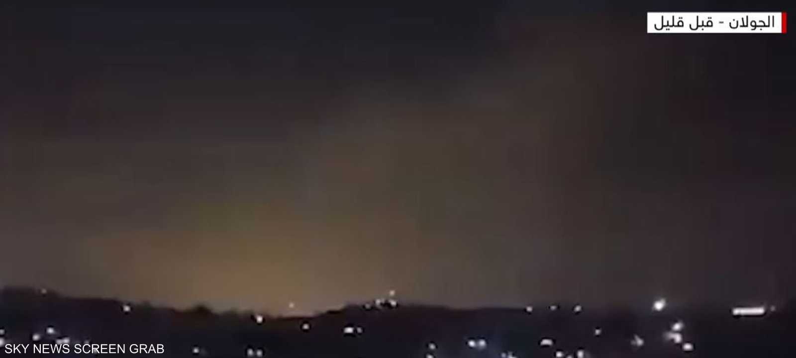 لقطات من الجولان خلال القصف