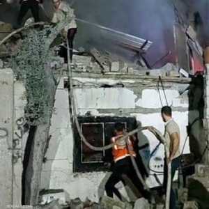 القصف طال منازل مدنيين في القطاع