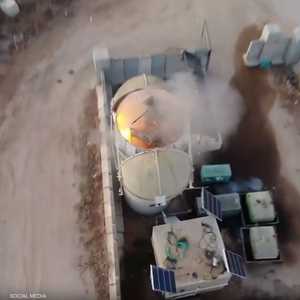 لحظة استهداف برج اتصالات إسرائيلي