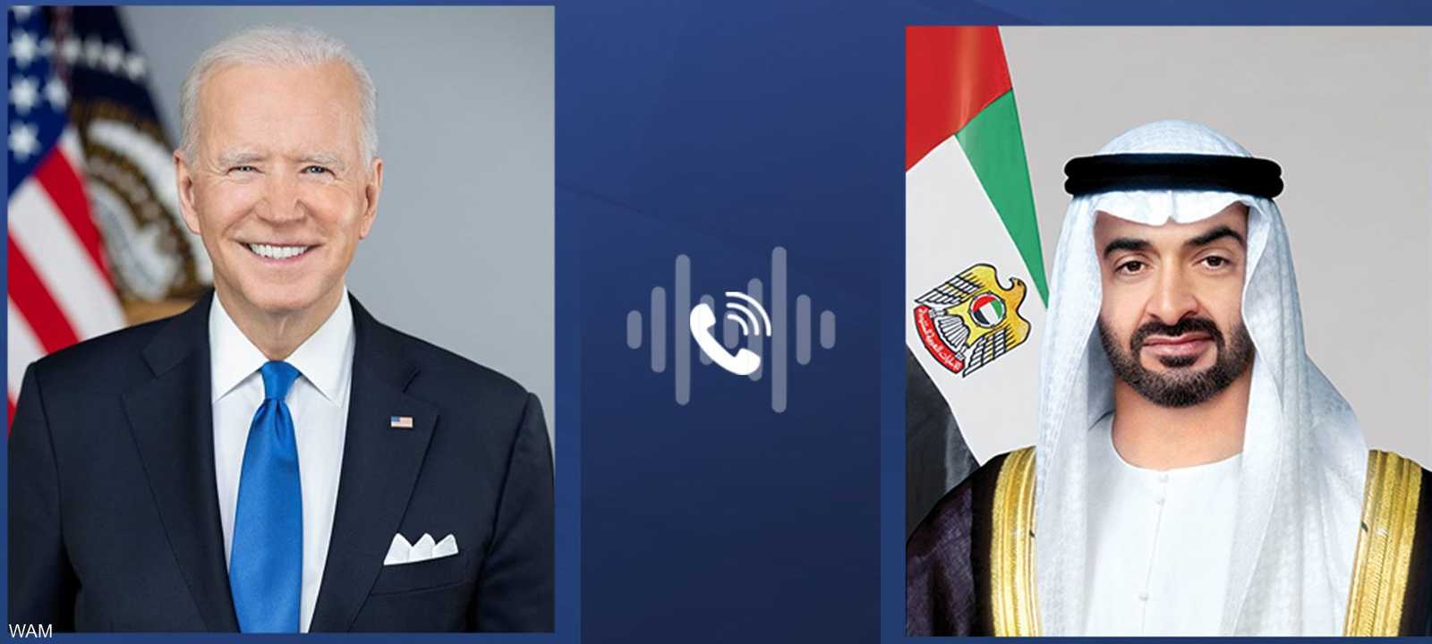 رئيس الإمارات والرئيس الأميركي يبحثان هاتفيا تطورات المنطقة