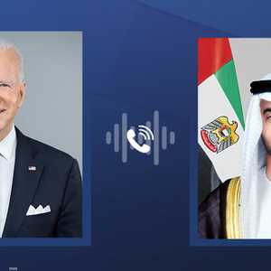 رئيس الإمارات والرئيس الأميركي يبحثان هاتفيا تطورات المنطقة