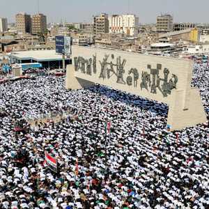 ساحة التحرير وسط العاصمة بغداد الجمعة