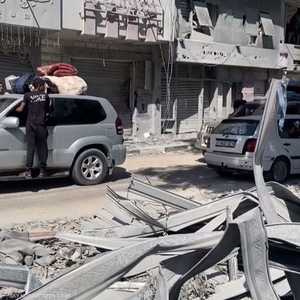 نزوح  آلاف الفلسطينيين باتجاه جنوبي غزة