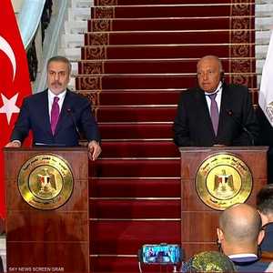 وزير الخارجية المصري يتلقى نظيره التركي