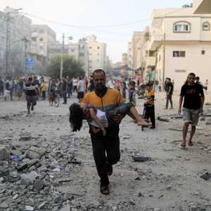 من آثار القصف الإسرائيلي الأخير على غزة