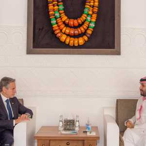 محمد بن سلمان يلتقي بلينكن في الرياض