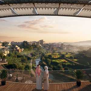 جانب من مشروع وجهة "الوادي" في مدينة أبها