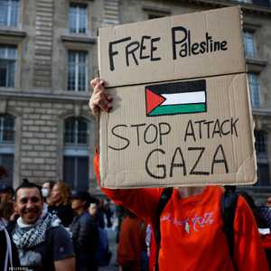 مظاهرة مناصرة للفلسطينيين في باريس