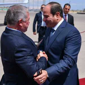 أرشيفية للقاء بين السيسي وعبد الله الثاني