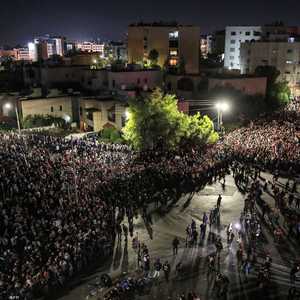 احتجاجات أمام مبنى السفارة الإسرائيلية في عمان - 18 أكتوبر