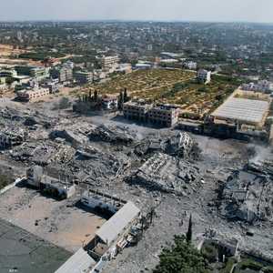 آثار الدمار جراء القصف الإسرائيلي على غزة