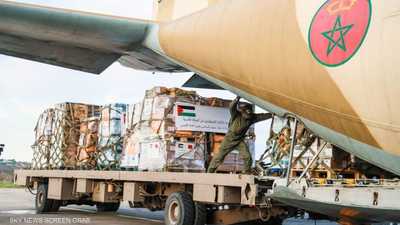 المغرب يرسل طائرتي مساعدات إلى الفلسطينيين