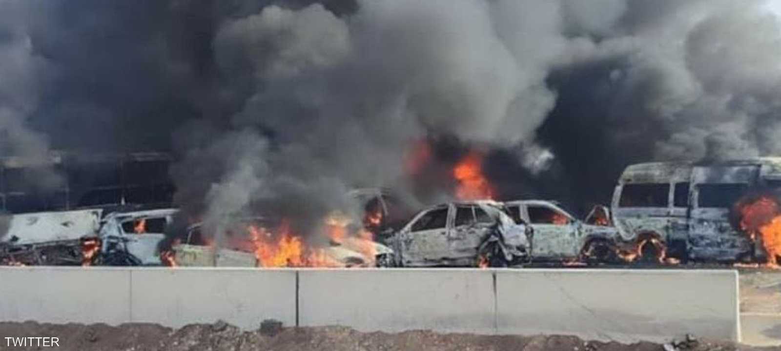 جانب من الحادث الكبير