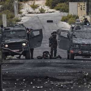 قوات إسرائيلية خلال مواجهات في البيرة. 27 أكتوبر 2023