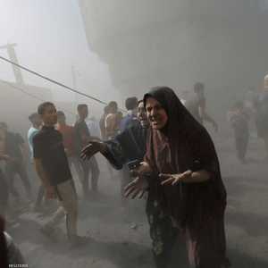 إحدى الغارات الإسرائيلة على خان يونس. (26 أكتوبر 2023)