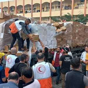 الدفعة السابعة من المساعدات تصل غزة.. أرشيفية