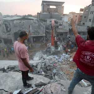 من آثار القصف الإسرائيلي على غزة