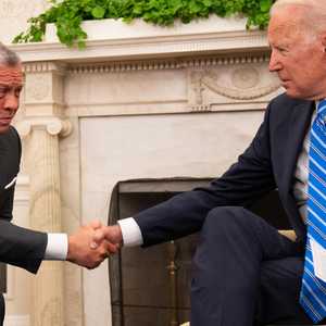 أرشيفية للرئيس بايدن وملك الأردن