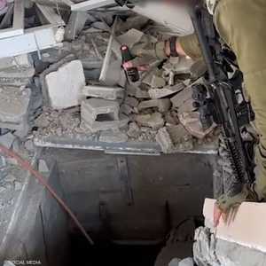 أحد الأنفاق التي يستخدمها مقاتلو حماس