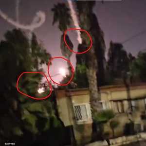 3 صواريخ اعتراضية فشلت بحسب الفيديو المرفق