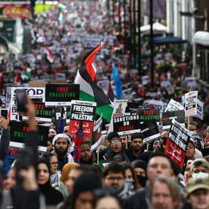 تظاهرة داعمة لغزة في العاصمة لندن في 21 أكتوبر