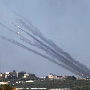 صواريخ منطلقة من قطاع غزة صوب إسرائيل