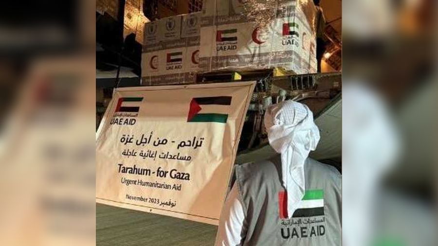 يأتي إرسال المساعدات في إطار حملة "تراحم من أجل غزة"