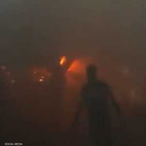 حريق داخل مستشفى الرنتيسي للأطفال في غزة