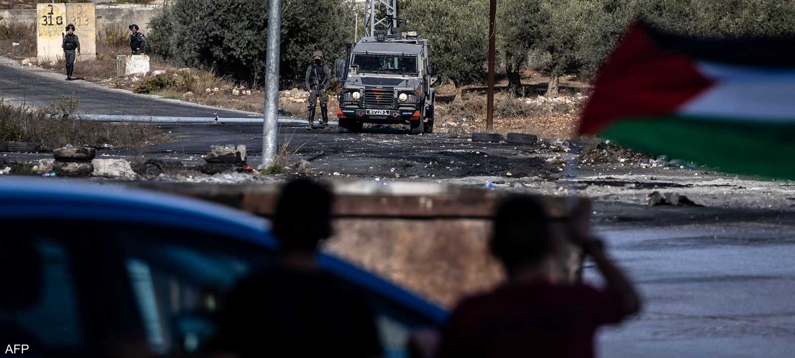 مواجهات بين الشبان الفلسطينيين والجيش الإسرائيلي في رام الله