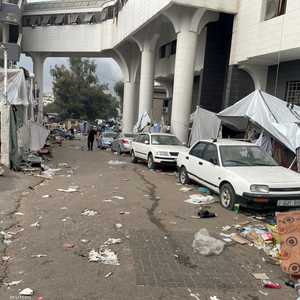 صور لمحيط مستشفى الشفاء قبل اقتحامه