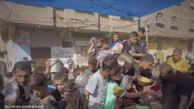 بسبب الحرب.. "التكية" ملاذ النازحين للحصول على الطعام في غزة