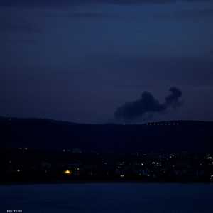 تصاعد الدخان من جنوب لبنان بعد القصف الإسرائيلي