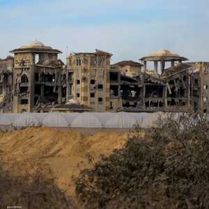 جامعة الأزهر في غزة بعدما دمرها القصف الإسرائيلي