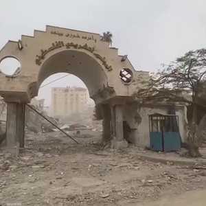 آثار الدمار الذي خلفه القصف الإسرائيلي على غزة