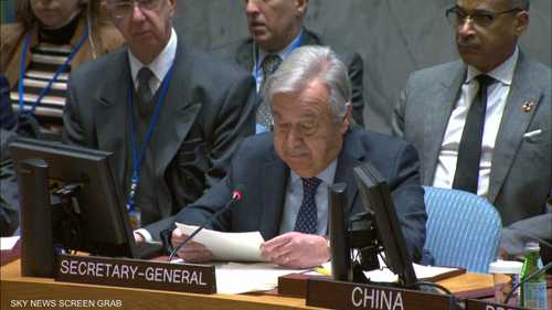 غوتيريس: يجب توفير الحماية للمدنيين وفرق الأمم المتحدة بغزة