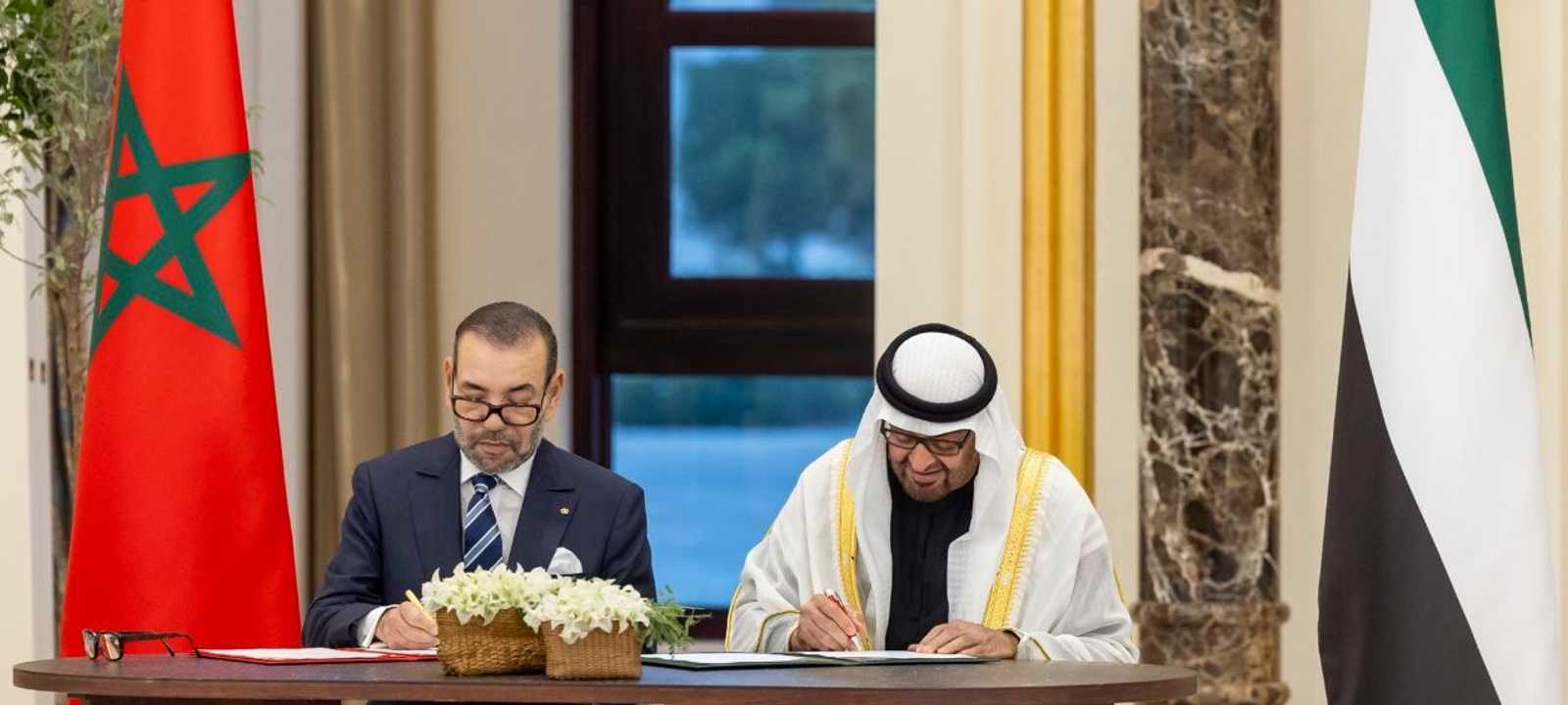 رئيس الإمارات الشيخ محمد بن زايد وملك المغرب محمد السادس