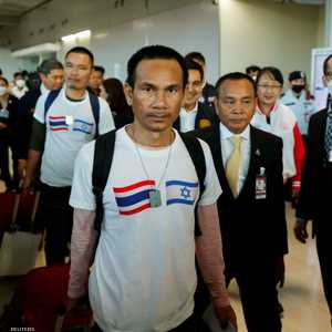 أحد العمال التايلانديون الذين أطلقت سراحهم حماس