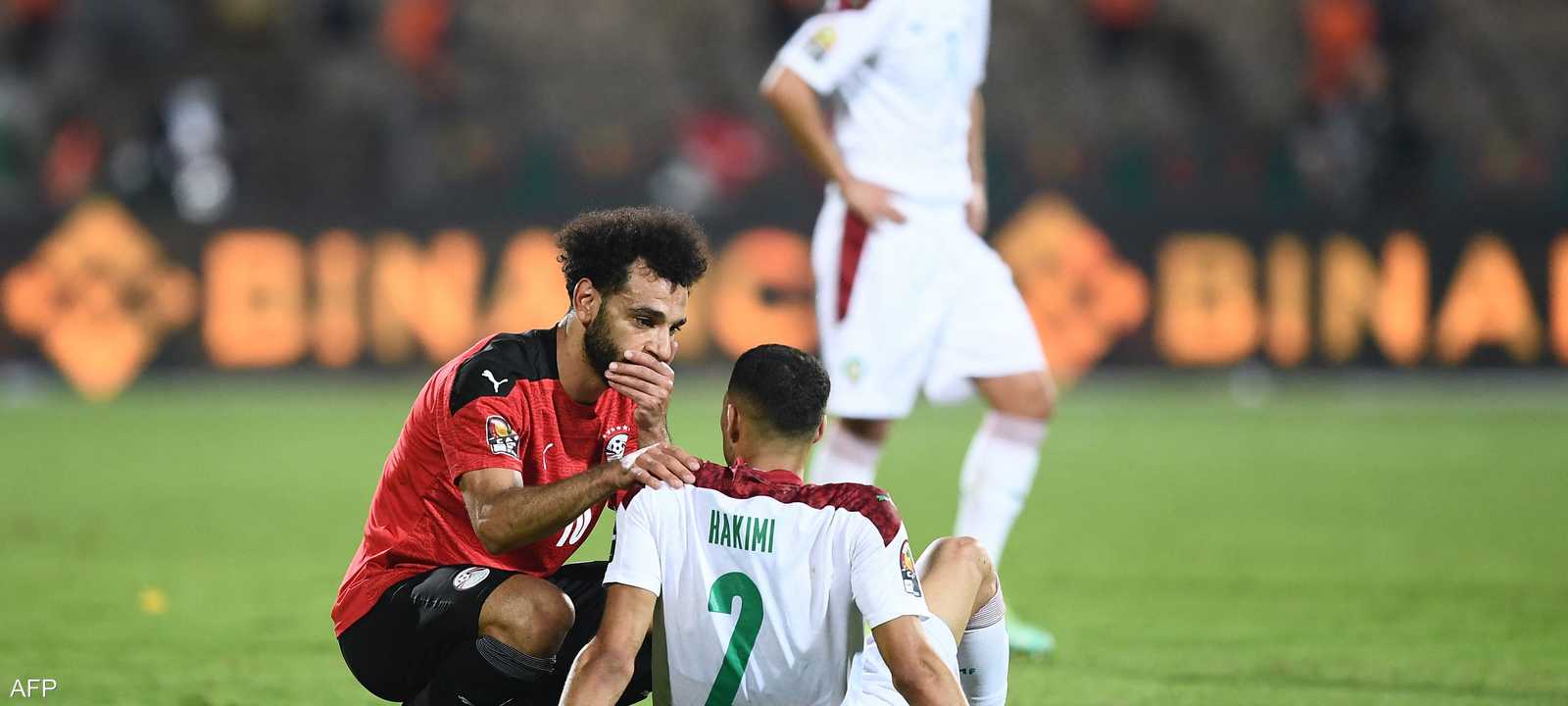 صلاح واجه حكيمي في أمم إفريقيا العام الماضي